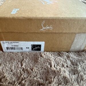 Christian Louboutin So Kate 120 Patent Black Heels with Box